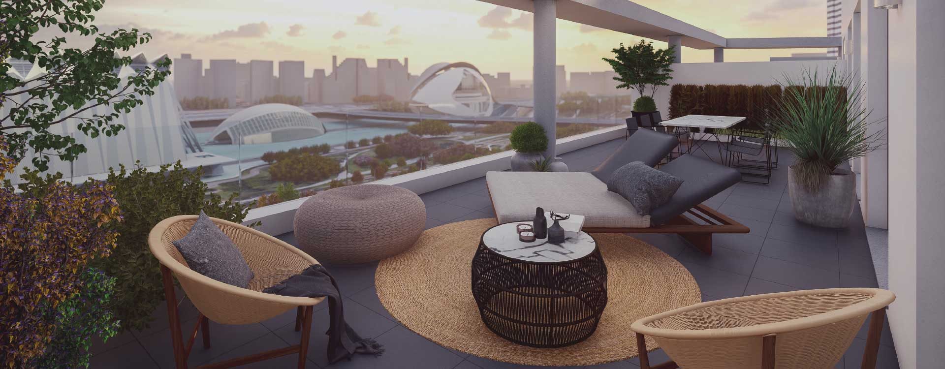 Vista de Valencia desde el Edificio Alameda