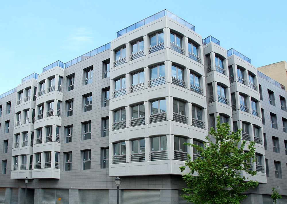 Edificio Miradores en la calle Finlandia